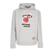 Mitchell & Ness Miami Heat Logo Hoodie Gray, Herr