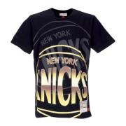 Mitchell & Ness NBA Big Face 4.0 Tee Hardwood Classics Black, Herr