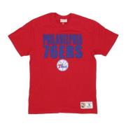 Mitchell & Ness Philadelphia 76ers NBA Tee Red, Herr