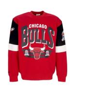 Mitchell & Ness Chicago Bulls Crewneck Sweatshirt Red, Herr