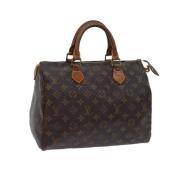 Louis Vuitton Vintage Pre-owned Canvas handvskor Brown, Dam