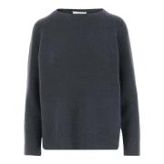 Vince Navy Ullblandning Crew Neck Sweater Blue, Dam