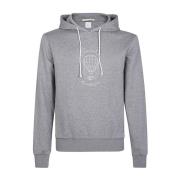 Eleventy Hoodie Giza Cotton Print Model Gray, Herr