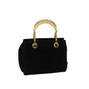 Fendi Vintage Pre-owned Mocka handvskor Black, Dam