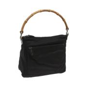 Gucci Vintage Pre-owned Nylon gucci-vskor Black, Dam