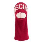 Moschino Balaclava med logotyp Red, Unisex