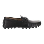 Tod's Läder Loafers med T-Clamp Tillbehör Black, Herr