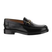 Tod's Läder Horsebit Loafers Svart Italien Black, Dam