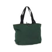 Prada Vintage Pre-owned Nylon prada-vskor Green, Dam