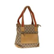 Gucci Vintage Pre-owned Canvas gucci-vskor Beige, Dam