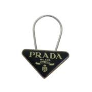 Prada Vintage Pre-owned Metall nyckelhllare Black, Dam