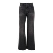 Haikure Mörk Denim Regular Fit Jeans Black, Dam