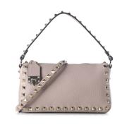 Valentino Garavani Studded Leather Crossbody Väska Pink, Dam