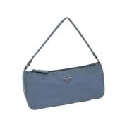 Prada Vintage Pre-owned Nylon prada-vskor Blue, Dam