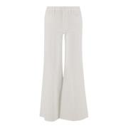 Mother Flared Stretch Cotton Jeans White, Dam