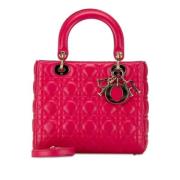 Dior Vintage Pre-owned Laeder handvskor Pink, Dam