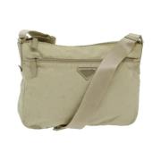 Prada Vintage Pre-owned Nylon prada-vskor Beige, Dam