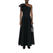 Giambattista Valli Poplin Klänning Black, Dam