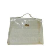 Hermès Vintage Pre-owned Tyg handvskor Beige, Dam