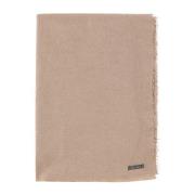 Faliero Sarti Kashmir Siden Beige Halsduk Rektangulärt Design Beige, H...