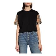 Burberry Oversize T-shirt Black, Dam