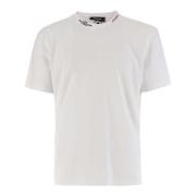 Dsquared2 Bomull Crew Neck Logo T-shirt White, Herr