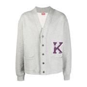 Kenzo Varsity Cardigan Grå Man Gray, Herr