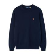 Ralph Lauren Blå Broderad Logotröja Blue, Herr