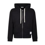 Jil Sander Svart Logo Patch Cardigan Black, Herr