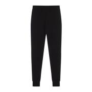 Alexander McQueen Svarta Slim Fit Joggers med Logoband Black, Herr