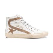 Golden Goose Sneakers med sliten finish White, Dam