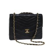 Chanel Vintage Pre-owned Laeder chanel-vskor Black, Dam