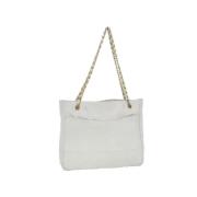 Chanel Vintage Pre-owned Canvas chanel-vskor White, Dam