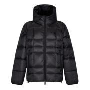 Dsquared2 Svart 3D Dun Quiltad Huva Jacka Black, Herr