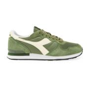 Diadora Gröna Läder Sportiga Sneakers Green, Herr