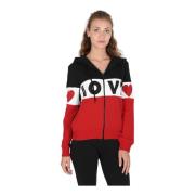 Love Moschino Multifärgad Bomulls Sweatshirt Multicolor, Dam