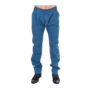 Gianfranco Ferré Elegant bomulls chinos i blått Blue, Herr