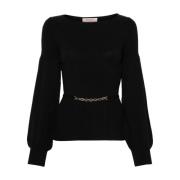 Twinset Stiliga Sweaters Set Black, Dam