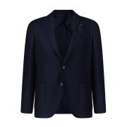 Lardini Ylleblazer med texturerad finish Blue, Herr