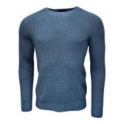 Gran Sasso Rainwool Denimblå Tröja Blue, Herr