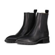 Copenhagen Shoes Stiliga Läder Chelsea Boots Black, Dam