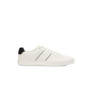 Hugo Boss Vita Läder Sneakers - Aiden White, Herr