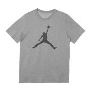 Jordan Jumpman Crew T-shirt Carbon Heather/Svart Gray, Herr