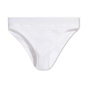 Moschino Ribbed Briefs White, Dam