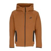 Nike Tech Fleece Zip Hoodie Lt British Tan/Black Brown, Herr