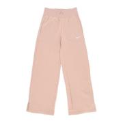 Nike Fleece Wide-leg Sportswear Byxor Pink, Dam