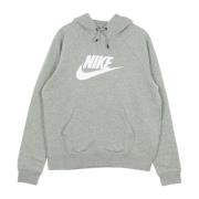 Nike Mörkgrå hoodie med känguruficka Gray, Dam