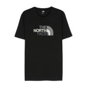 The North Face Svart Logo Print Crew Neck T-shirt Black, Herr