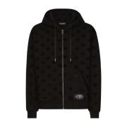 Dolce & Gabbana Dragkedja Sweatshirt Black, Herr