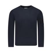 C.p. Company Blå Fleece Crew Neck Sweatshirt Blue, Herr